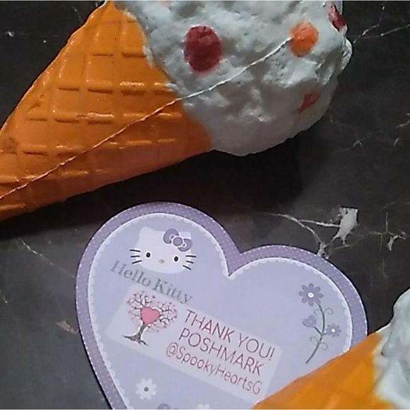 - Jumbo squish waffle vanilla cherry ice-cream new & bonus gift 🎁 sensory - Picture 8 of 10